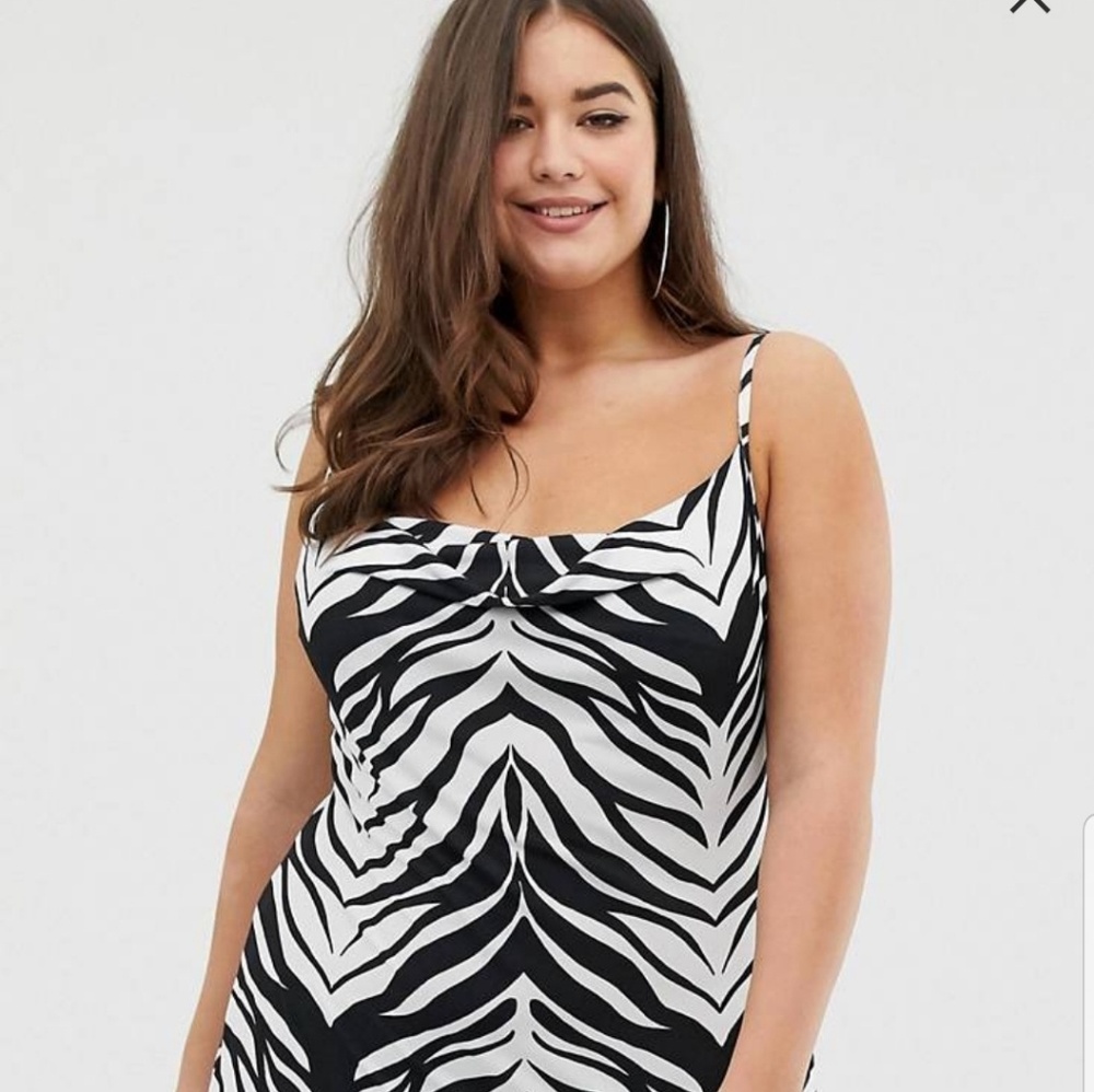 ASOS DESIGN CURVE Cowl Midi Slip Dress